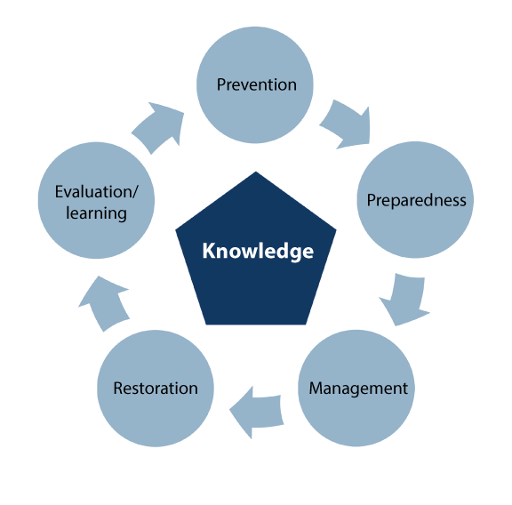 Figure 2.1 The work on security and preparedness – an ongoing improvement process