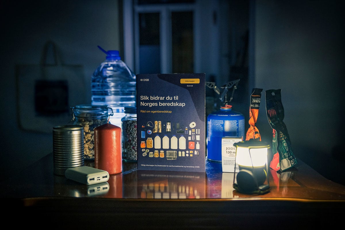 Figure 6.4 The Norwegian authorities recommend that all households should be prepared to cope on their own in a crisis situation for one week.