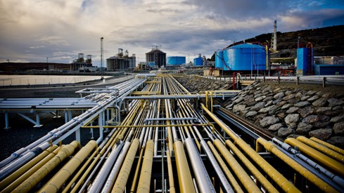 Kårstø prosessanlegg i Rogaland. Credit: Gassco Bilde av Kårstø prosessanlegg i Rogaland som har en nøkkelrolle når det gjelder transport og behandling av gass og kondensat fra sentrale områder på norsk sokkel.