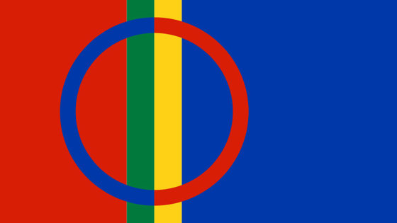 Det samiske flagget.