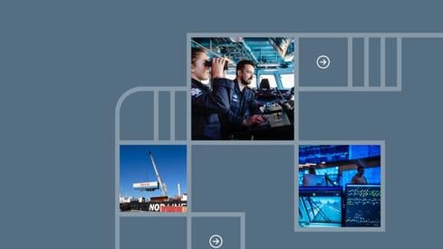 Nasjonal sikkerhetsstrategi Credit: NTB / Statsministerens kontor Faksimile av forsiden til Nasjonal sikkerhetsstrategi. Blå bakgrunn, streker, 3 illustrative fotos.
